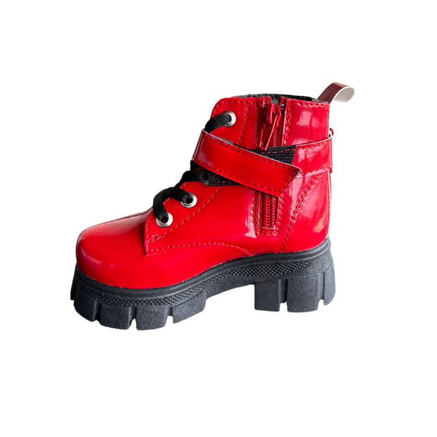 Red mini boots