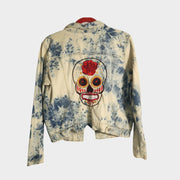 Embroidered skull jacket