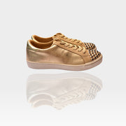 Golden studs galaxy shoes