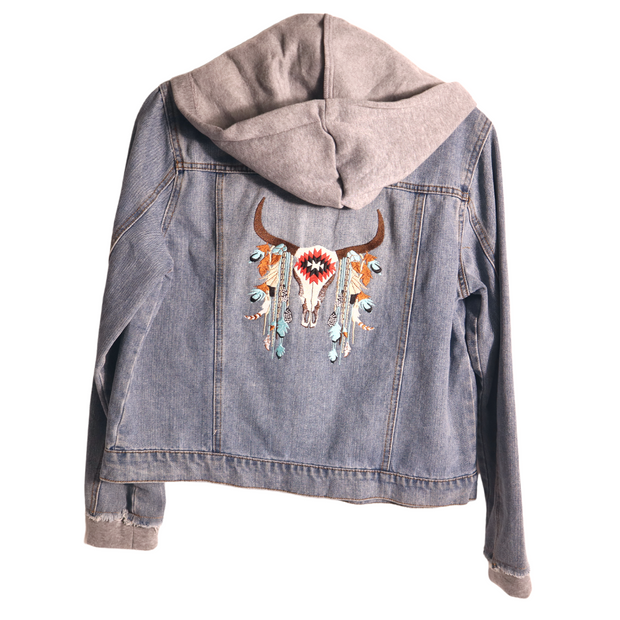 Embroidered bull jacket