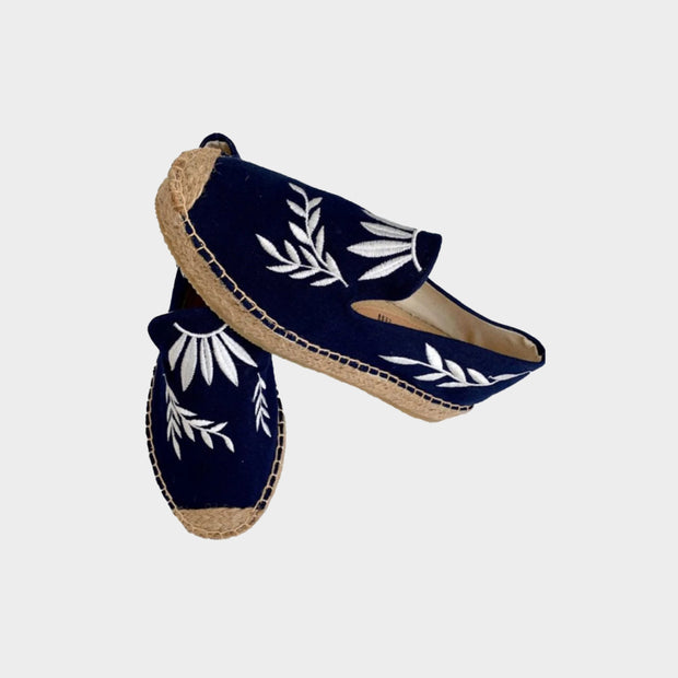 blue espadrilles