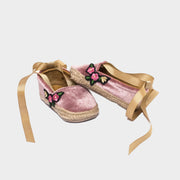 Baby velvet espadrilles