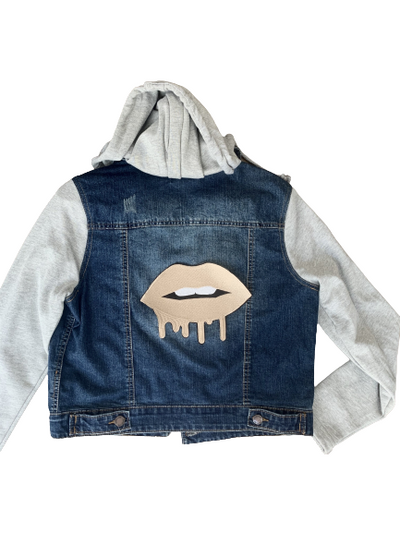Jacket Denim + Pants Melted lips