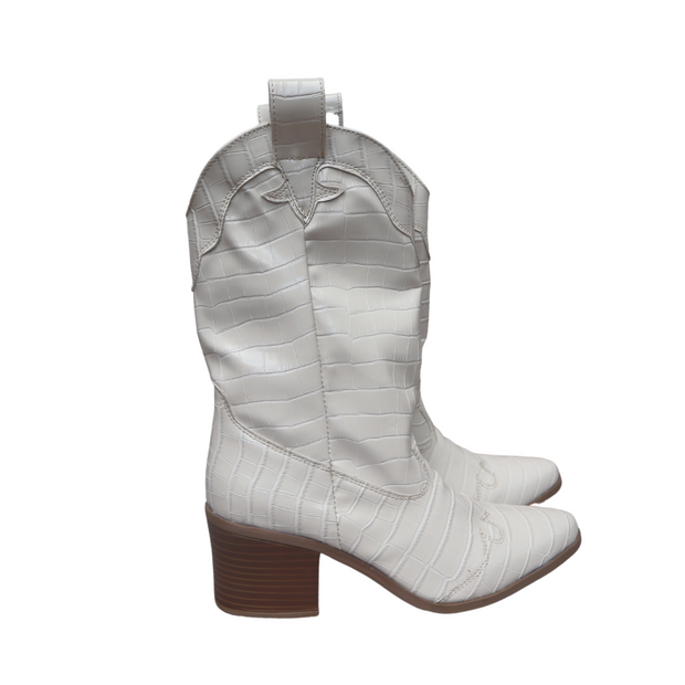 Vaquero high boots in white