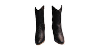 Black charcoal boots