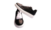 Black shoe white sole