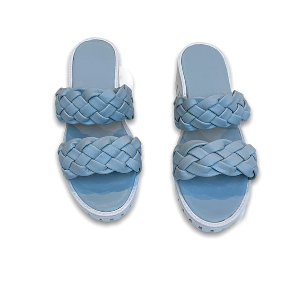 Baby blue sneaker sandals