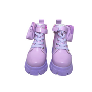 Lilac charol booties