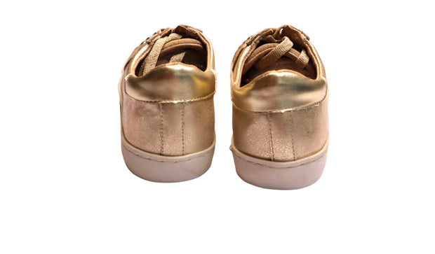 Golden studs galaxy shoes